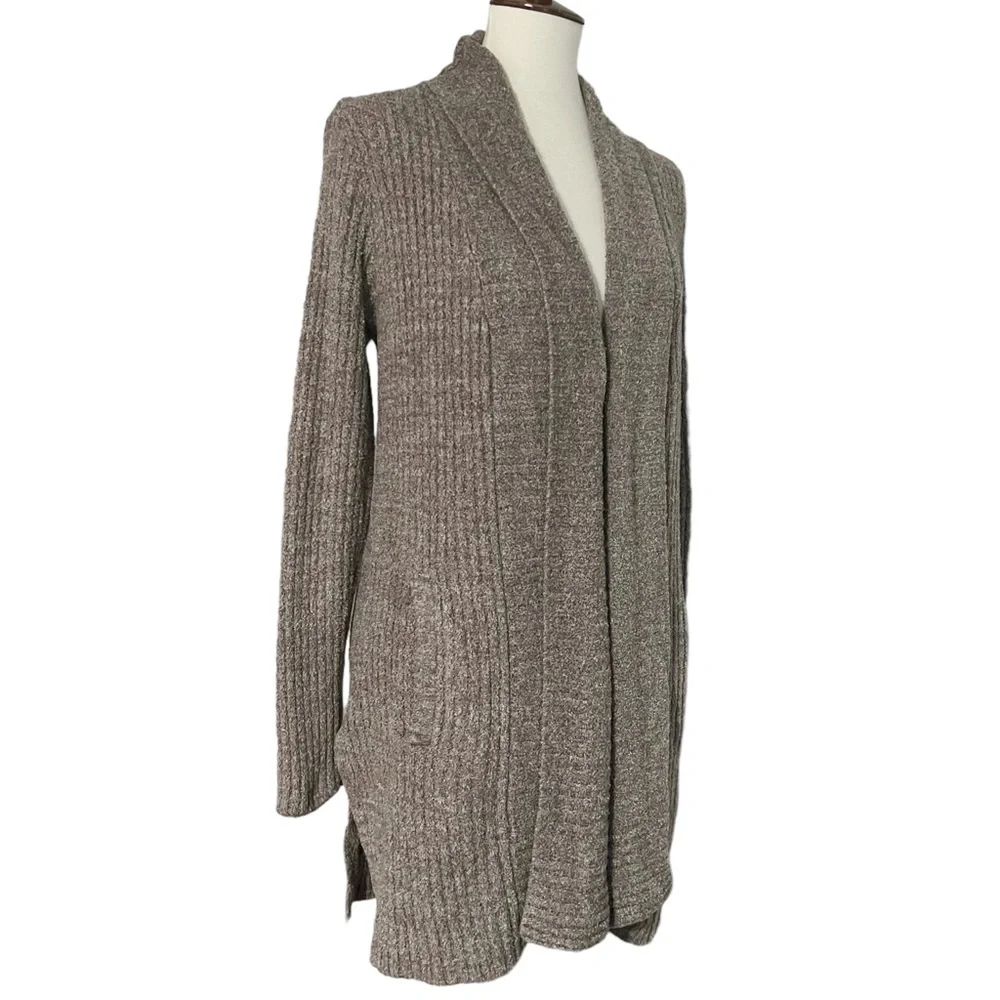 Barefoot Dreams Montecito‎ Taupe Cardigan Sweater